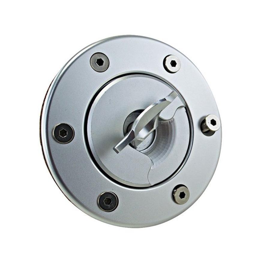 Universal Billet Aluminum Aircraft Style Fuel Cell Gas Cap With 6 Hole Anodized
