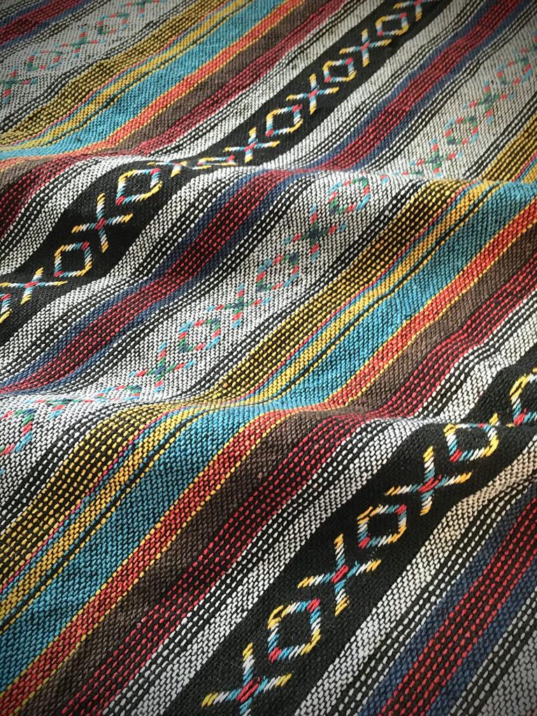 Mexican Dobby Ethnic Native American Ortega Craft Handmade and Other Projects Fabric, Remnants, Pattern, Design, Supplies, Tablecloths, Bags,