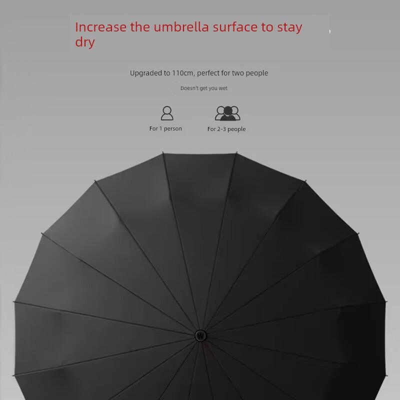144 Bones Automatic Umbrella Boys Large Rainstorm Dedicated Umbrella Women's Dual-Use Sun Umbrella Sun Protection Sun Umbrella
