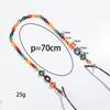 Chaîne de lunettes colorée en acrylique de 70 cm pour femmes Mode Géométrique Cordon Lanière Sangle Chaîne suspendue Accessoires Lunettes de soleil