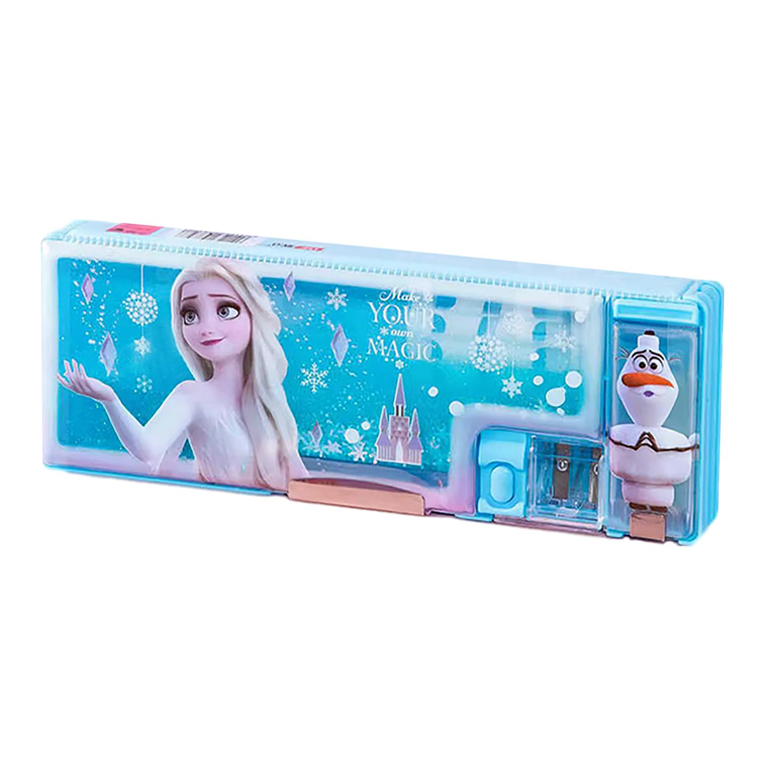 

Pencil case for elementary school pencil pen large pen pencil new school new semester girls, double-sided opening, sharpener, case, multi-functional,