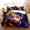 Cool Wrld Bedding Set Duvet Cover + 2 Pillowcases 999 Legends Never Die Hip Hop Rap Vintage Bedroom Emotional Rap Music Bed Line