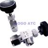 Free ship Adjustable Right angle needle 6 8 10 12mm 1/8 1/4 3/8  inch hard tube SS304 Flow Control shut off crane needle valve