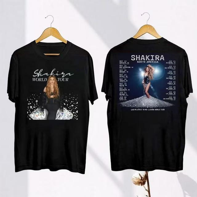 

New Shakira 2025 Tour Tshirt Short Sleeve All Size S to 5XL NZL022 Unisex T-Shirt L