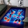1pc Mickey Pattern Area Rug Soft Flannel Floor Mat for Living Room,Office,Bedroom and Carpet