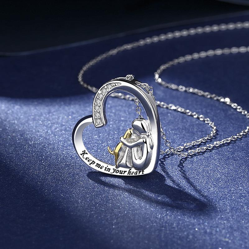 Let Me Necklace In Your Heart Women's Heart Shape Light Luxury Niche Pendant Year Item