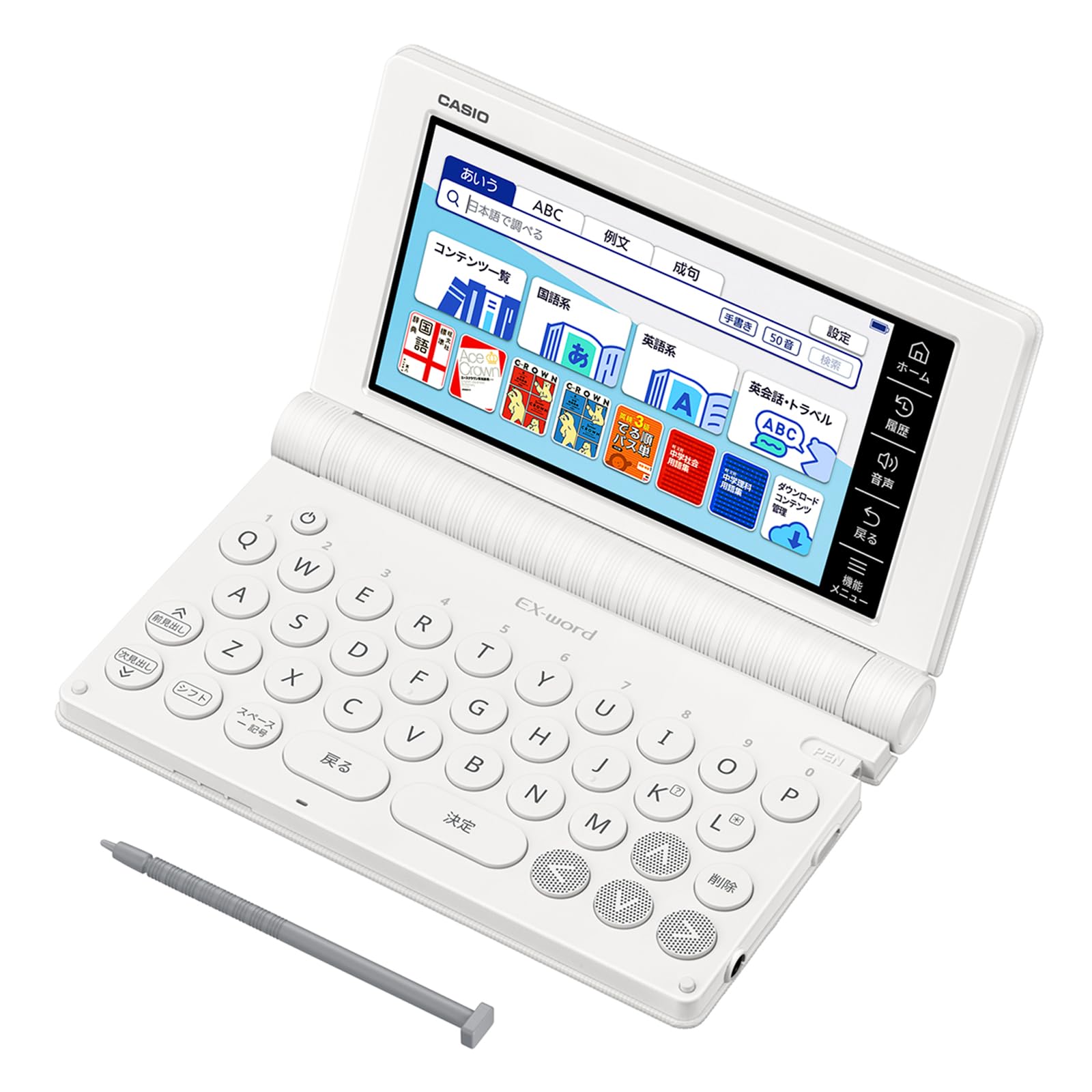 

Casio Electronic Dictionary for Junior High School Students 180 Special Set Ex-word (XD-SA3900WE, Contents, White, XD-SAN39WE) білий