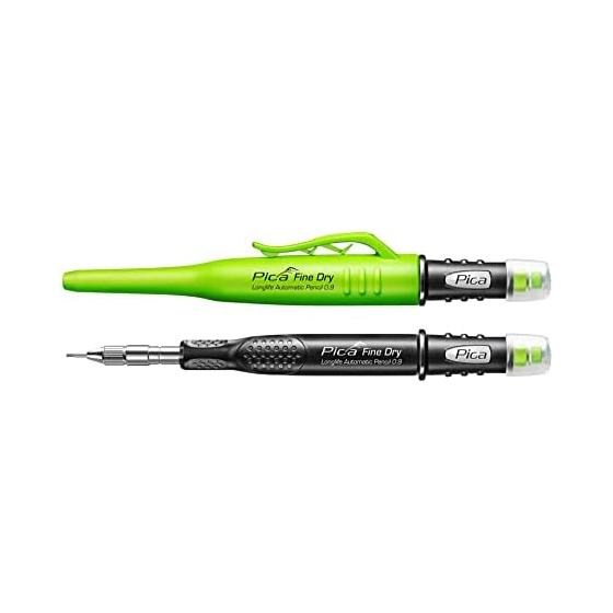 PicaMarker "Fine Dry" Architectural Pencil, 0.9mm Round Tip, Black HB 7070; "Dry" Architectural Pencil, 2.8mm Round Tip, Black 2B 3030