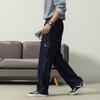 Tethered Jeans Men's Tooling Men's Pants American High Street Loose Straight Pants Men's Elastic Waist Casual Pants Trendy Brand