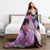 Jinu Huntrix Saja Boys K-Pop Demon Hunters Blanket Autumn Soft Throw Blanket for Girl Living Room Print Bedspread Sofa Bed Cover