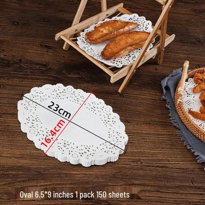 OIMG Disposable Oil-Absorbing Lace Paper Liners