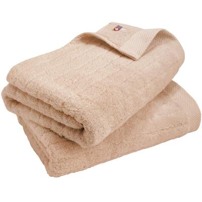 Imabari Certified Bath Hiorie Fluffy Ribbed Set of Light Made In Japan with Precious Staple Imabari Cotton Towels, Towels, 2, Brown, Extra-Long