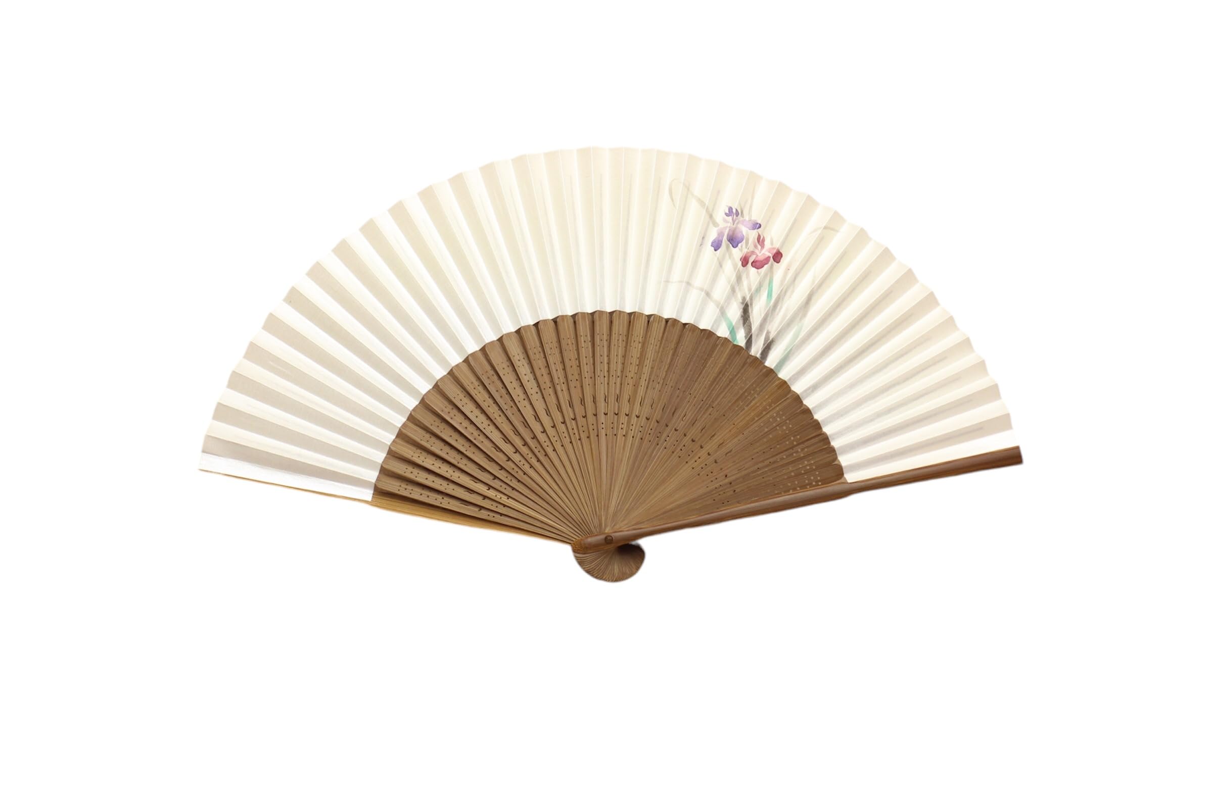 

Made in Iris Folding Kyoto Paper Folding Perfect for Personal Includes 20cm Long x Wide Hand-painted, Japan, Fan, Women s, Handcrafted, Fan, Use,