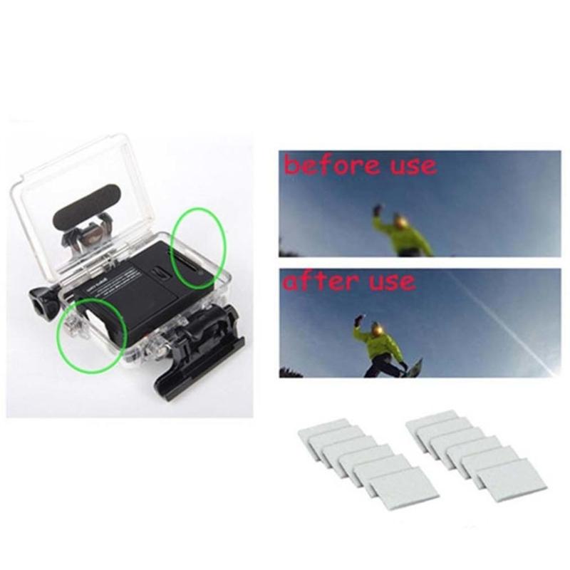 12Pcs/set Action Camera Anti-Fog Inserts Anti Fog Drying Inserts Reusable for  10 9 8 7 6 5 4 3+ 3 2 1 Camera