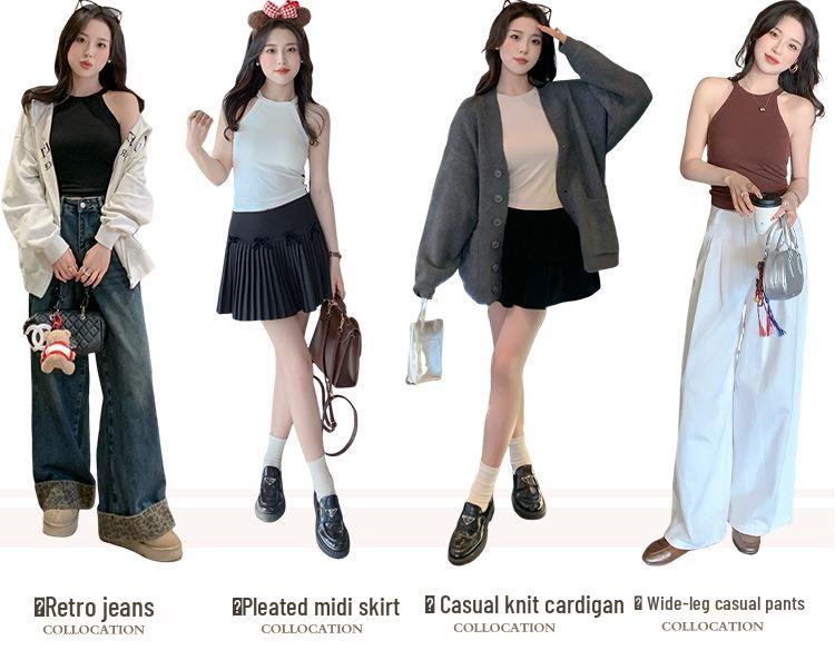 Pure & Sexy Ribbed Halter Top with Built-in Chest Pads - Wrap Style, High Neck, Beautiful Back Design