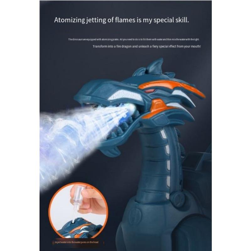 1SET Electric Spray Machinery Dinosaur Atomization Sound Lighting Children's Simulation Animal Toy Walking Model