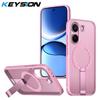 KEYSION Dutý kryt pro odvod tepla s MagSafe pro Xiaomi POCO X8 Pro Max Magnetické chlazení Skrytý stojánek Nárazuvzdorný kryt telefonu