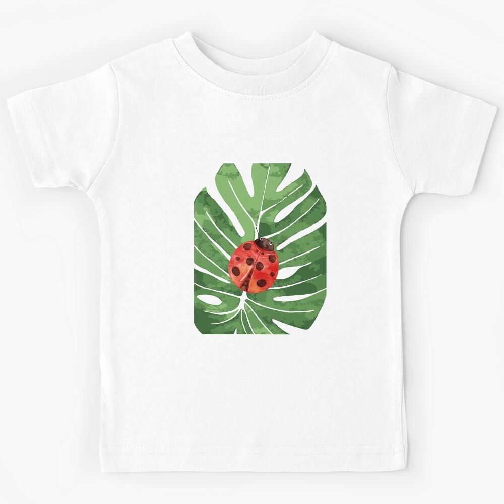 Ladybug on leaf Kids T-Shirt 130