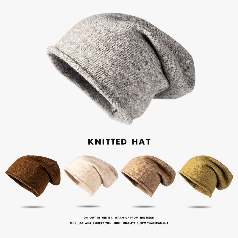 Unisex Women Men Cashmere Winter Fashions Warm Soft Knitted Beanies Wool Cap Hat Outdoor