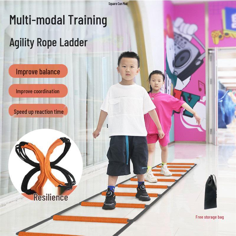 Butterfly Agile Hopscotch Rope Ladder: Children s Indoor Training for Football & Basketball Footwork