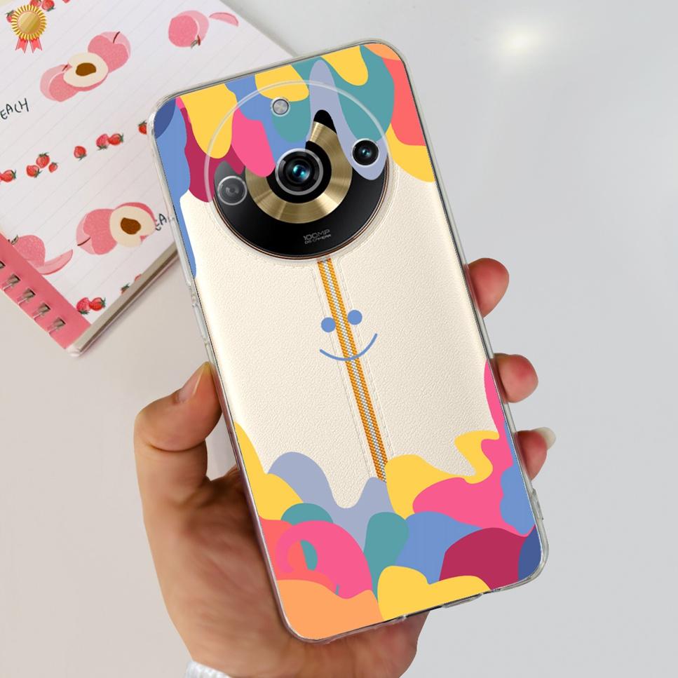 

For Realme 11 Pro Plus 5G Case Clear Cute Cartoon Cat Soft Silicne TPU Back Cover For Oppo Realme 11 Pro Plus Phone Case Funda 11 Pro 5G