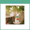 Bunny Resin Art With Angel And Candle For Easter Mothers Day Home Decoration