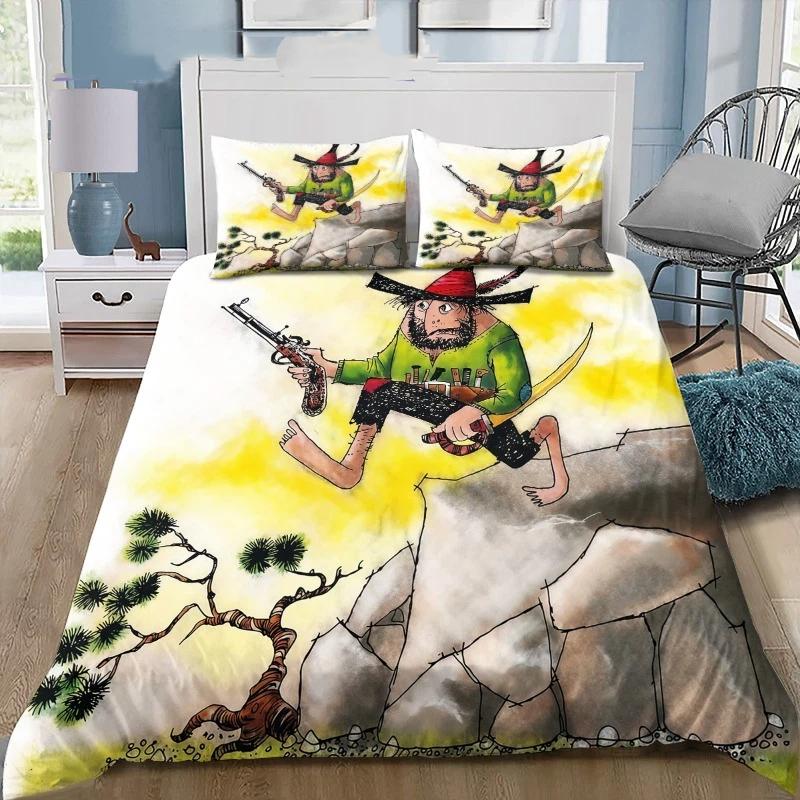 Der Rauber Hotzenplotz Bedding Set Kasperl Duvet Cover Set German Cartoon Kids Bedding With Pillowcases 50x75cm Customizable Siz