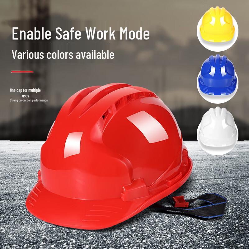 V-Shaped ABS Construction Safety Helmet 1