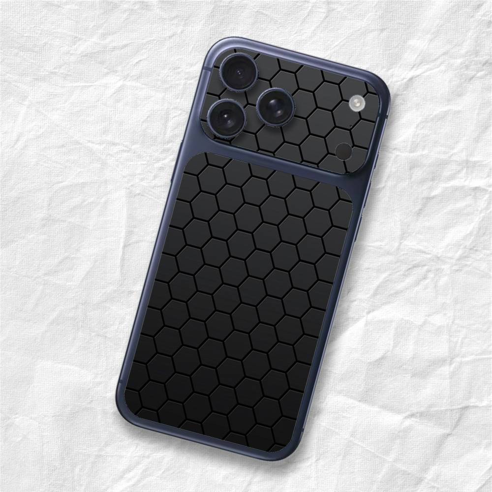 Carbon Pattern Sticker Film Back Skin for iPhone 17 Pro Max