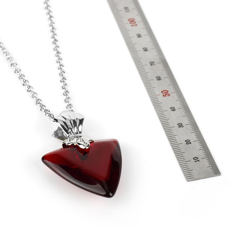 Tohsaka Fate Night Rin Necklace With Resin Heart For Cosplay Travel Or Use Gift