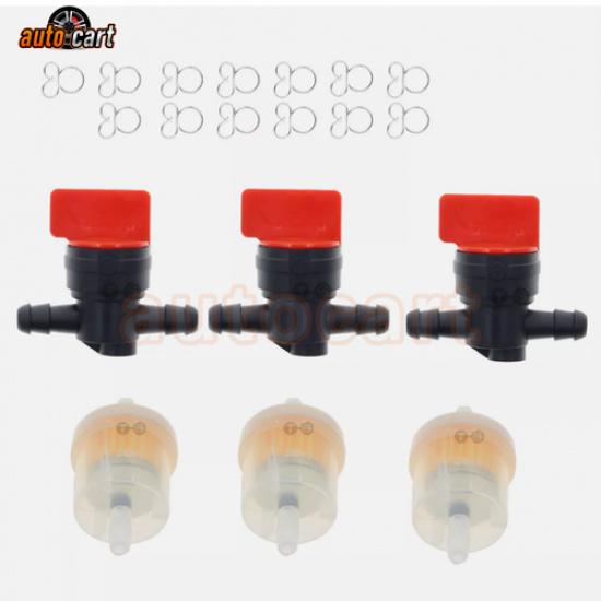 

For Mower Generators 1/4 Fuel Filter Shut Cut Off Valve 494768 697947 698183