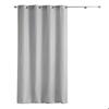 Rideau à œillets - EDEN - Filliane - Gris - 140 x 260 cm - Filaments verticaux argentés