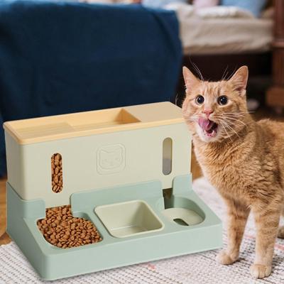 Automatischer Futterspender für Katzen, Futterstation mit transparentem Fenster, langlebiger tragbarer Hundefutterspender für