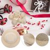 10Pcs Mini Straw Hats Small Hat Prop DIY Craft Decorative Mini House Photo Props Creative Ornament Small Hat Tiny Hats