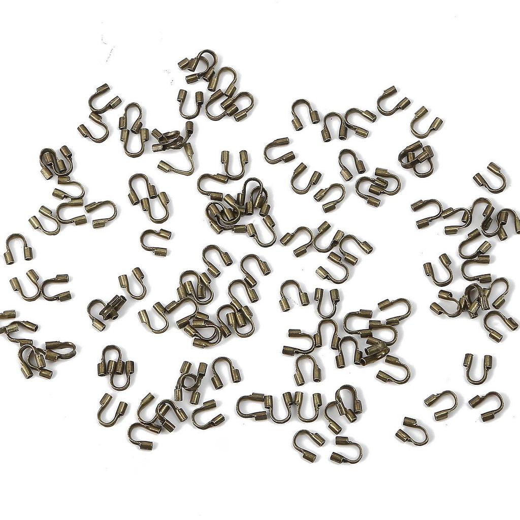 Iron U-Shaped Tail Buckles, 100 Pack - DIY Jewelry Making for Necklaces & Bracelets