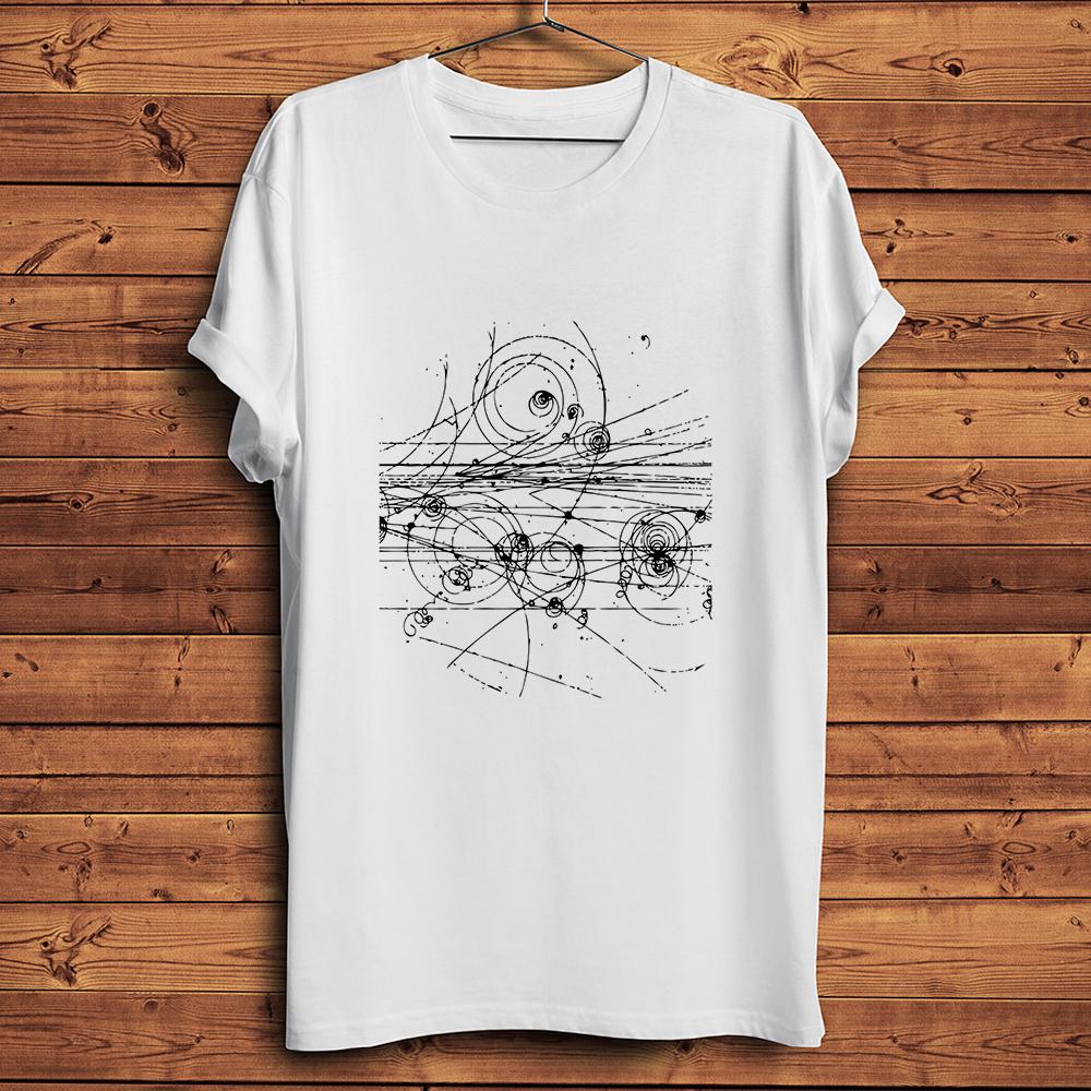 

The Path of Subatomic Particles in A Hydrogen Bubble Chamberfunny GEEK TShirt UnisexWhite Casual Short Tshirtbreathable Tee S