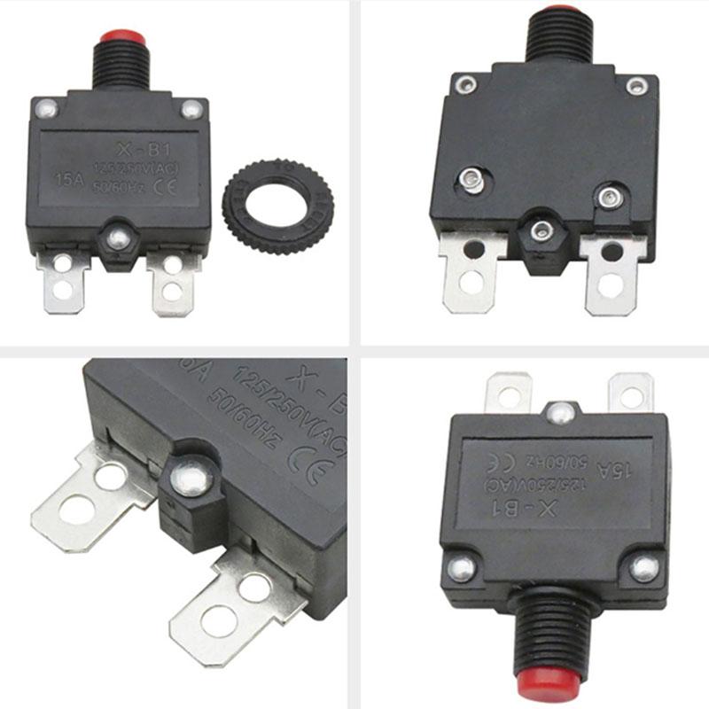 5Pcs Circuit Breaker Overload Protector Switch Fuse 2A 3A 5A 6A 7A 8A 10A 15A 20A