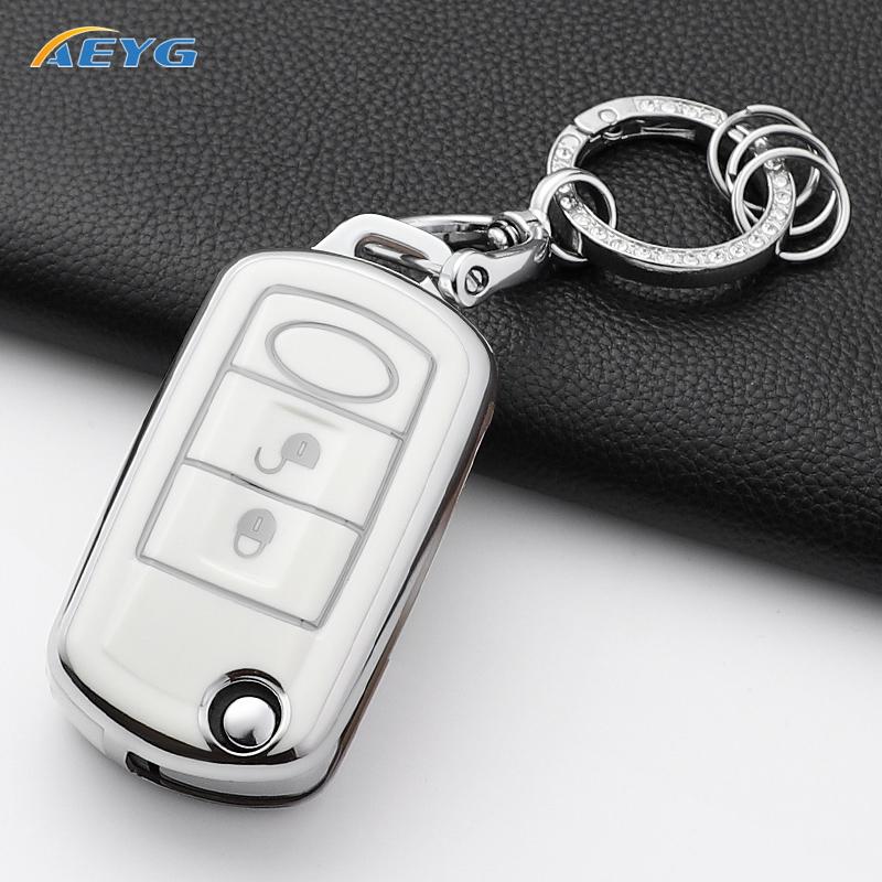 Mode TPU Autosleutelhoes Cover Shell Voor Range Rover Sport Vouge Land Rover Discovery 3 2006 2007 2008 2009 Keyless Accessoires