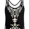 Women's Spring and Summer New Round Neck Printed Fashion Temperament Vest Tops
