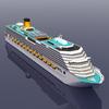 Cruise Ship Paper Model Cruise Ship 3D Paper Model Diy Puzzle Manual Papercrafts Toy