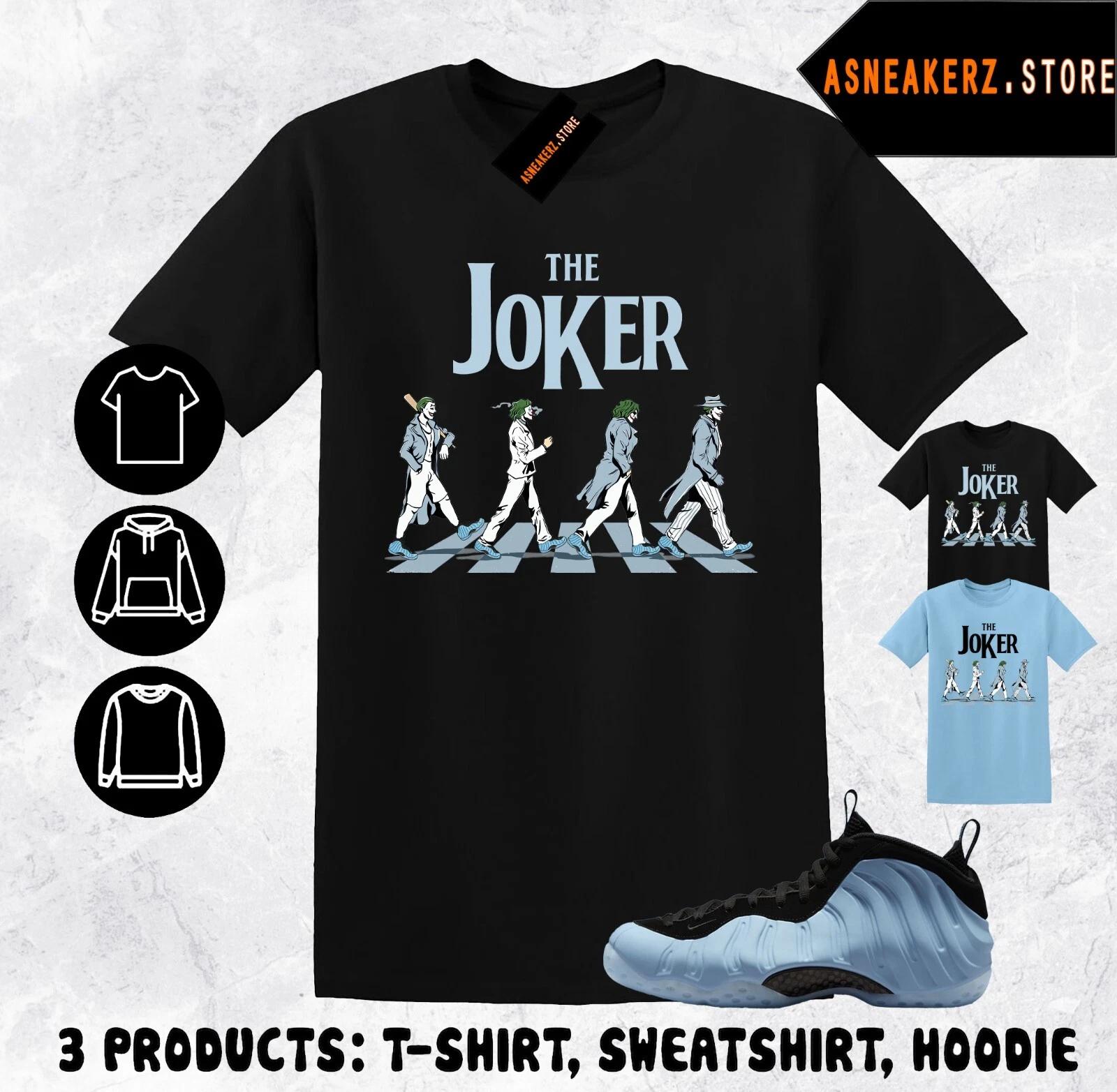 Shirt To Match Foamposite One Psychic Blue Sneaker Matching The Joker Abbey Road 3XL