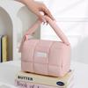 Puff Portable Storage Bag, Candy Color, Cotton Filling, Cosmetics Storage Bag, Makeup Bag, Large Capacity, High-end Feel