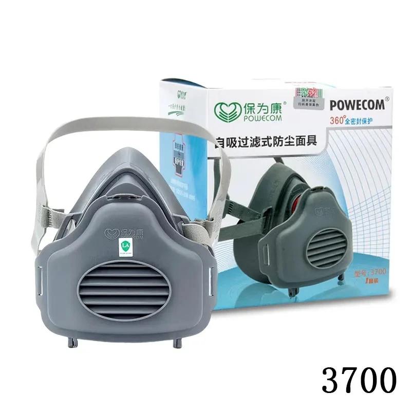 

Dust-Proof Work Safety Rubber Mask Cotton Filter Dust Respirator Half Face Dust Mask for House Clean Carpenter Builder Polishing