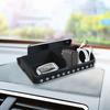 Multifunctional Non Slip Car Dashboard Phone Mount Holder Rack with Parking Number Plate Organizer Storage Box Container