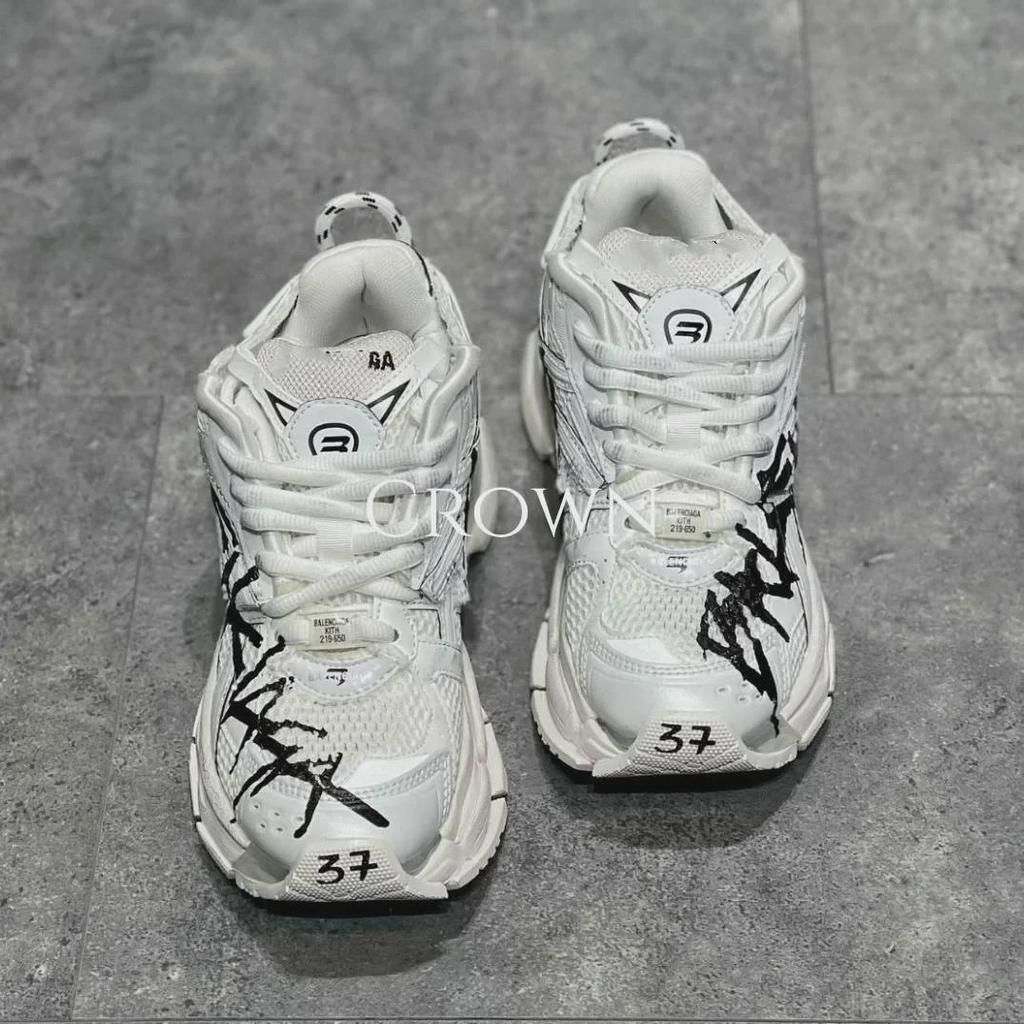 Paris Graffiti-Style Unisex Casual Sneakers - Seventh Gen Fashion Runner