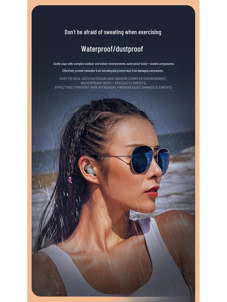 New TWS Wireless Bluetooth Earphones: Long Battery, Gaming E-sports, Noise Cancelling In-ear Sleep Mode.