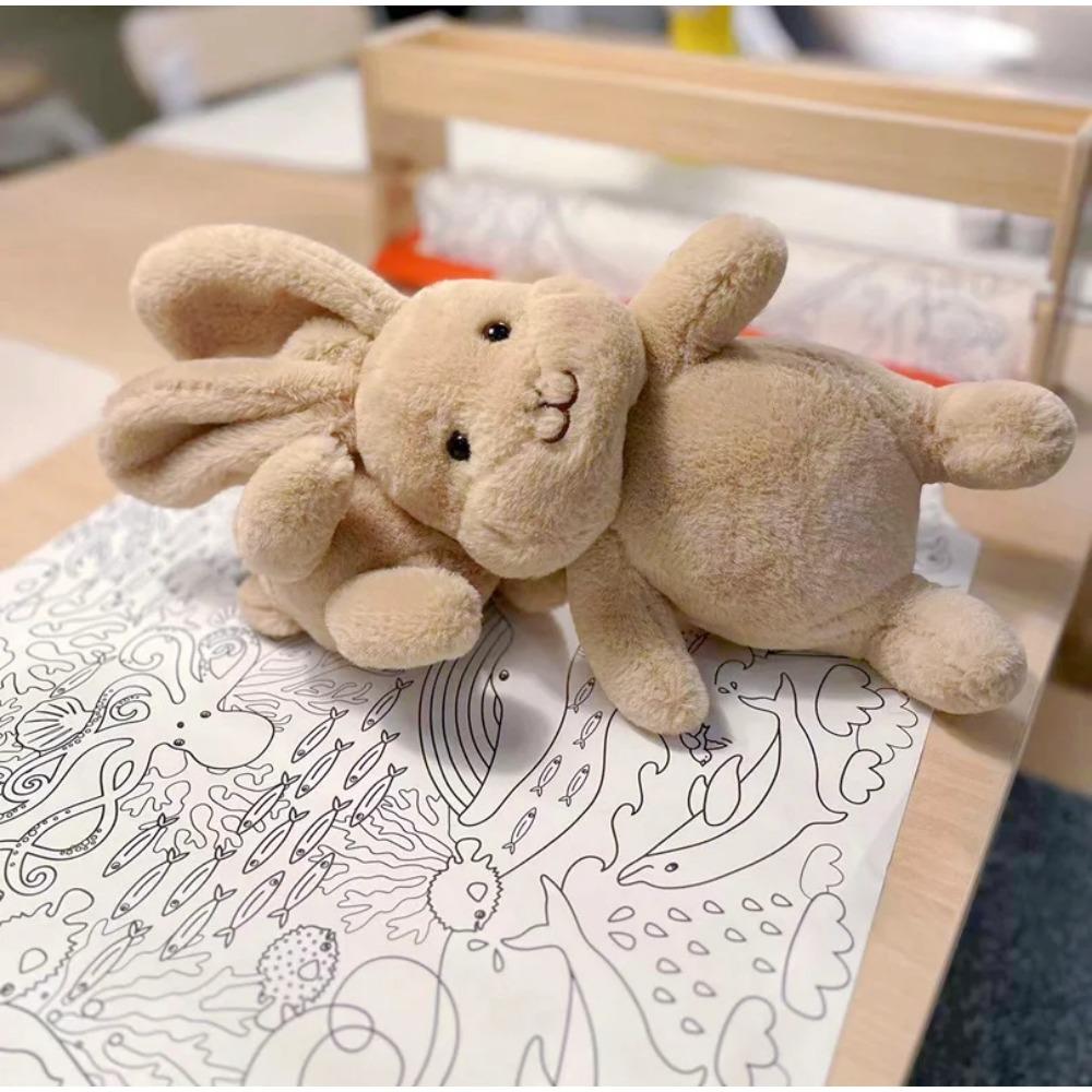 30/40cm INS Kawaii Denmark Rabbit Plush Toy Stuffed Brown Bunny Doll Baby Sleeping Plushie Pillow Birthday Gift For Kids Decor