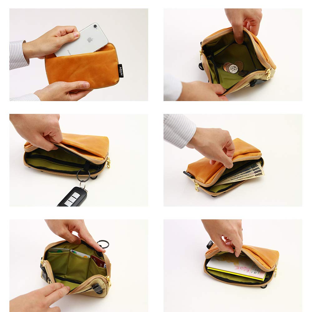 AGILITY Affa Pochette Shoulder A6 Maternity Notebook Medicine Notebook Wallet Shoulder Mini Bag "Park W"