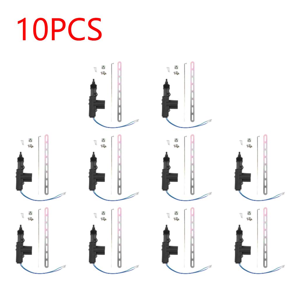 1-10pcs Door Power Central Lock 12V 2/5 Wire Actuator Auto Vehicle Remote Central Locking System Motor Car Alarm Security System