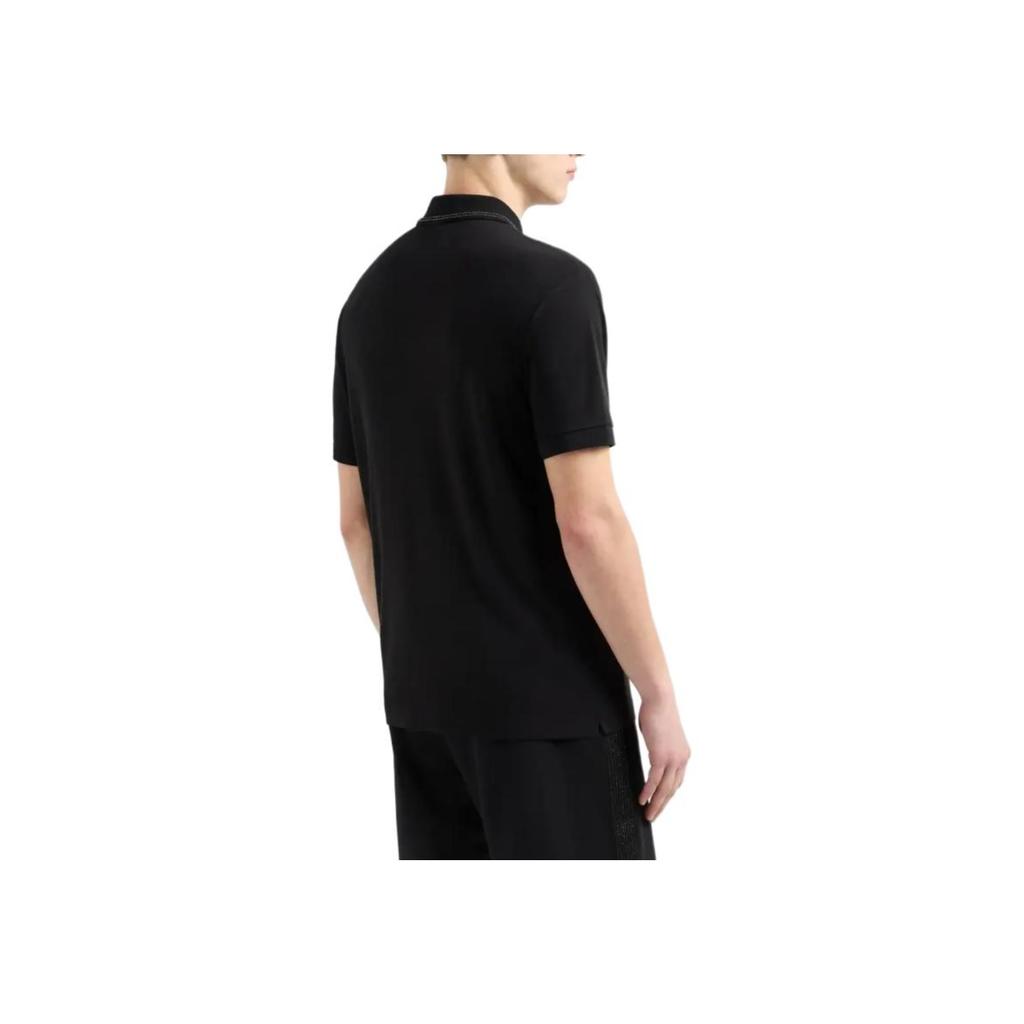 Emporio Armani EA7 Slim Fit Short Sleeve Polo Shirt Men tops Black 7M000300-AF13739-UC001